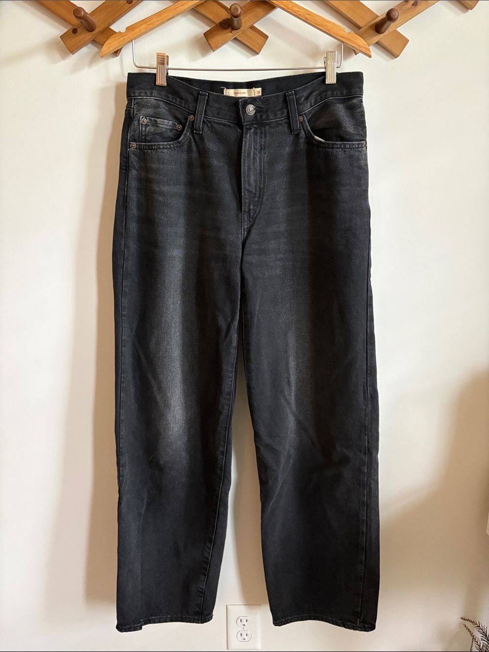 Levi’s Premium Black Baggy Dad Jeans